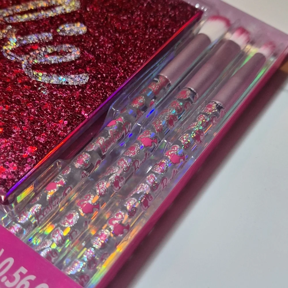 NEW Barbie Townley Eyeshadow Palette with Mirror 3 Piece Makeup Brush Set